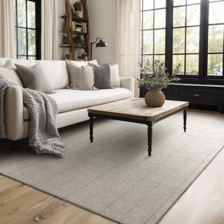 Karastan Harrington Grey Area Rug Lifestyle Image Feature