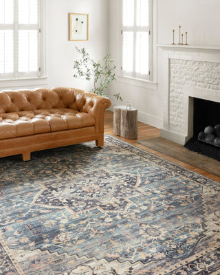 Loloi Hathaway HTH-01 Navy/Multi Area Rug Lifestyle Image Feature