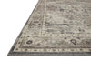 Loloi Hathaway HTH-05 Steel/Ivory Area Rug Corner Image