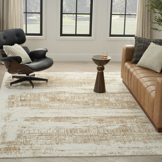 Nourison Harmony HAY01 Ivory Gold Area Rug by Home Swatch Image