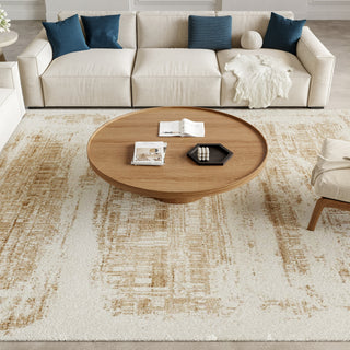 Nourison Harmony HAY01 Ivory Gold Area Rug by Home Room Image Feature