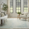 Nourison Harmony HAY02 Ivory Aqua Area Rug by Home Corner Image