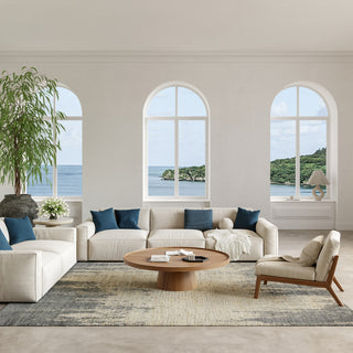 Nourison Harmony HAY03 Slate Beige Area Rug by Home Room Image Feature