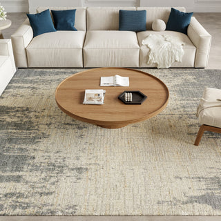 Nourison Harmony HAY03 Slate Beige Area Rug by Home Room Image Feature