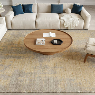 Nourison Harmony HAY05 Grey Gold Area Rug by Home Room Image Feature