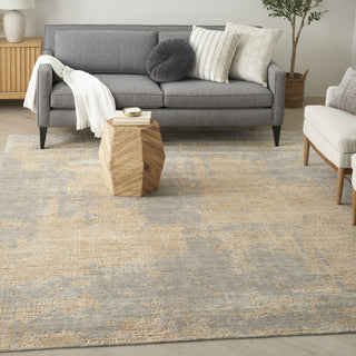Nourison Harmony HAY05 Grey Gold Area Rug by Home Room Image Feature