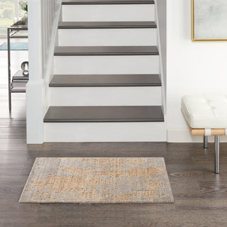 Nourison Harmony HAY05 Grey Gold Area Rug by Home Room Image Feature