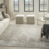 Nourison Harmony HAY06 Silver Grey Area Rug by Home Room Image Feature