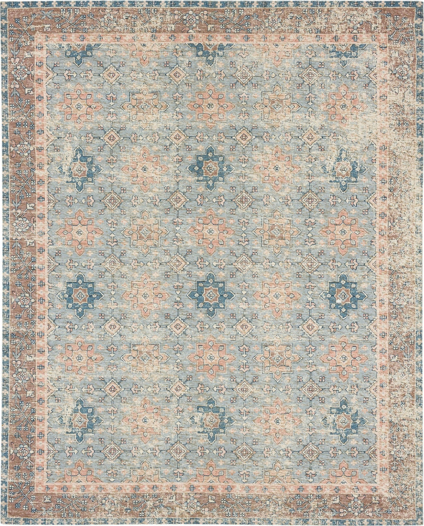 Karastan Zula Hazega Blue/Rose Area Rug