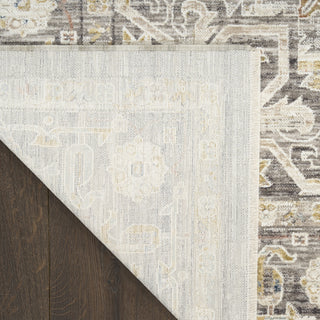 Nourison Heirloom Blend HBL01 Ivory Charcoal Area Rug Corner Image