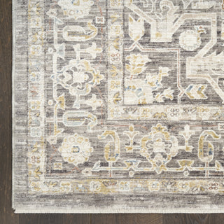 Nourison Heirloom Blend HBL01 Ivory Charcoal Area Rug Detail Image
