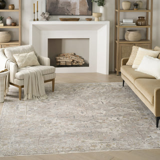 Nourison Heirloom Blend HBL02 Ivory Multicolor Area Rug Corner Image