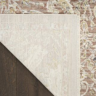 Nourison Heirloom Blend HBL03 Brick Area Rug Corner Image
