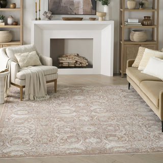 Nourison Heirloom Blend HBL03 Brick Area Rug Corner Image