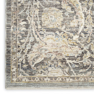 Nourison Heirloom Blend HBL03 Charcoal Multicolor Area Rug Texture Image