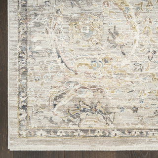 Nourison Heirloom Blend HBL03 Light Grey Area Rug Detail Image