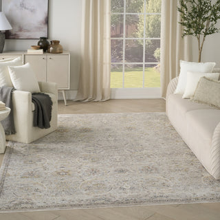 Nourison Heirloom Blend HBL03 Light Grey Area Rug Corner Image