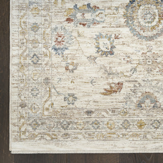 Nourison Heirloom Blend HBL04 Ivory Multicolor Area Rug Detail Image
