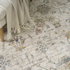 Nourison Heirloom Blend HBL04 Ivory Multicolor Area Rug Corner Image