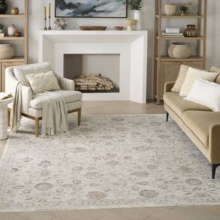 Nourison Heirloom Blend HBL04 Ivory Multicolor Area Rug Corner Image