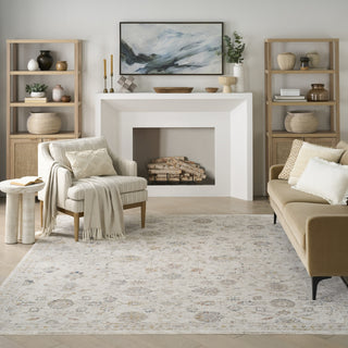 Nourison Heirloom Blend HBL04 Ivory Multicolor Area Rug Room Image Feature