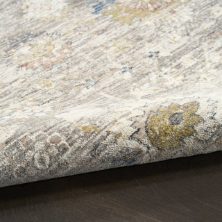 Nourison Heirloom Blend HBL05 Grey Area Rug Corner Image