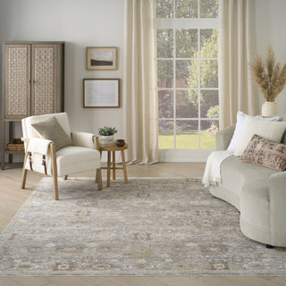 Nourison Heirloom Blend HBL05 Grey Area Rug Room Image Feature