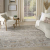 Nourison Heirloom Blend HBL05 Grey Area Rug Corner Image
