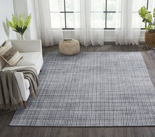 Ancient Boundaries Houston HOU-1225 Steel/White Area Rug Lifestyle Image
