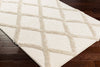 Livabliss Hudson Shag HDS-2306 Ivory Area Rug Corner Shot