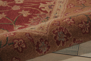 Nourison Heritage Hall HE13 Brick Area Rug Corner Image