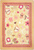 Joy Carpets Kid Essentials Hearts and Flowers Multi Area Rug