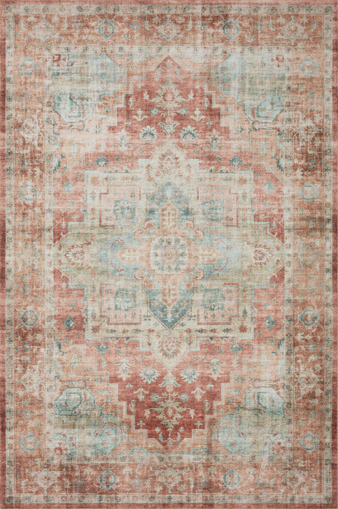 Loloi II Heidi HEI-01 Terracotta/Aqua Area Rug main image