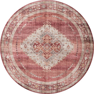 Loloi II Heidi HEI-03 Sunset/Natural Area Rug Round Image