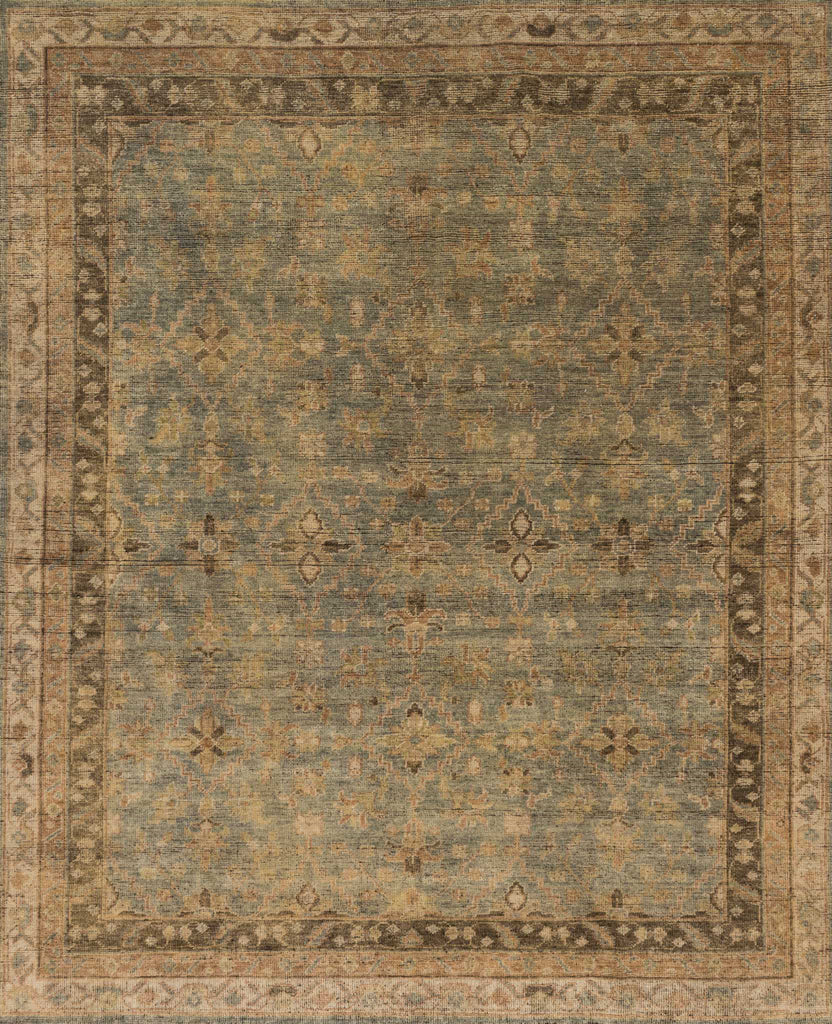 Loloi Heirloom HQ-04 Aqua/Terracotta Area Rug main image