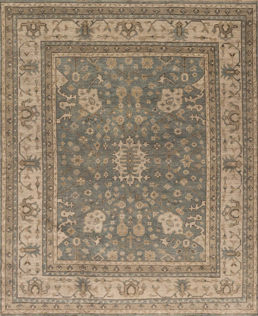 Loloi Heirloom HQ-05 Aqua/Stone Area Rug main image