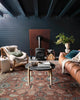 Loloi Heirloom HQ-08 Brick/Sand Area Rug Lifestyle Image Feature