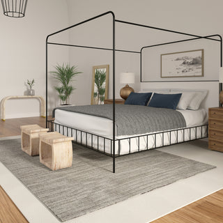 LR Home Helix 82453 Light Gray Area Rug Lifestyle Image