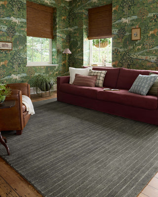 Henry HEY-01 Charcoal/Ivory Area Rug by Chris Loves Julia X Loloi Lifestyle Image Feature