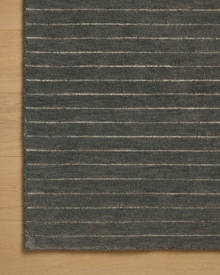 Henry HEY-01 Charcoal/Ivory Area Rug by Chris Loves Julia X Loloi Corner Image