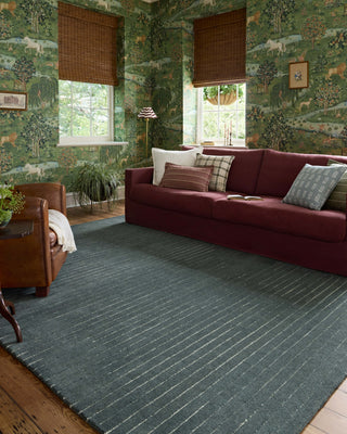 Henry HEY-01 Denim/Ivory Area Rug by Chris Loves Julia X Loloi Lifestyle Image Feature