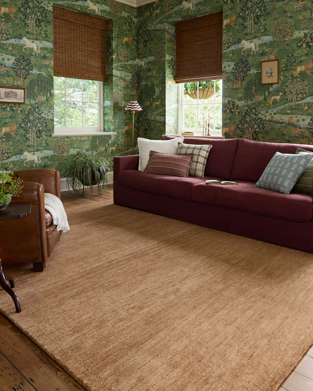 Henry HEY-01 Rust/Natural Area Rug by Chris Loves Julia X Loloi Lifestyle Image Feature