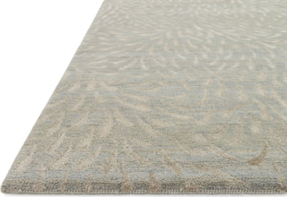 Loloi Hermitage HE-17 Mist/Pewter Area Rug Corner Image