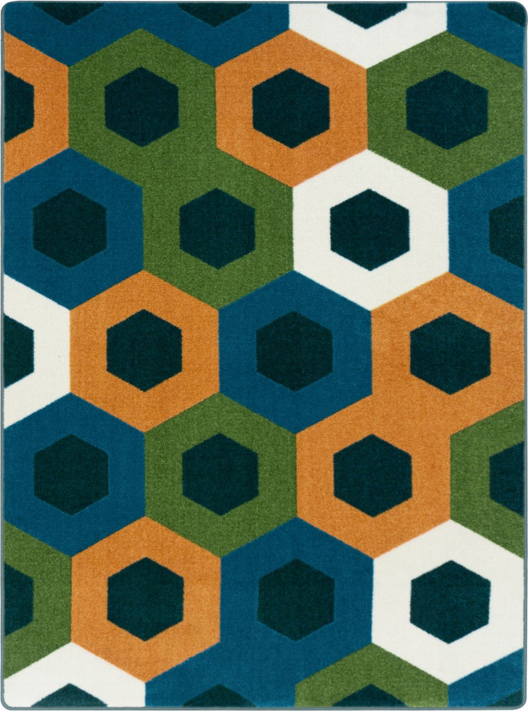 Joy Carpets Kid Essentials Hexed Citrus Area Rug