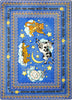 Joy Carpets Kid Essentials Hey Diddle Blue Area Rug