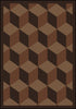 Joy Carpets Kaleidoscope Highrise Chocolate Area Rug