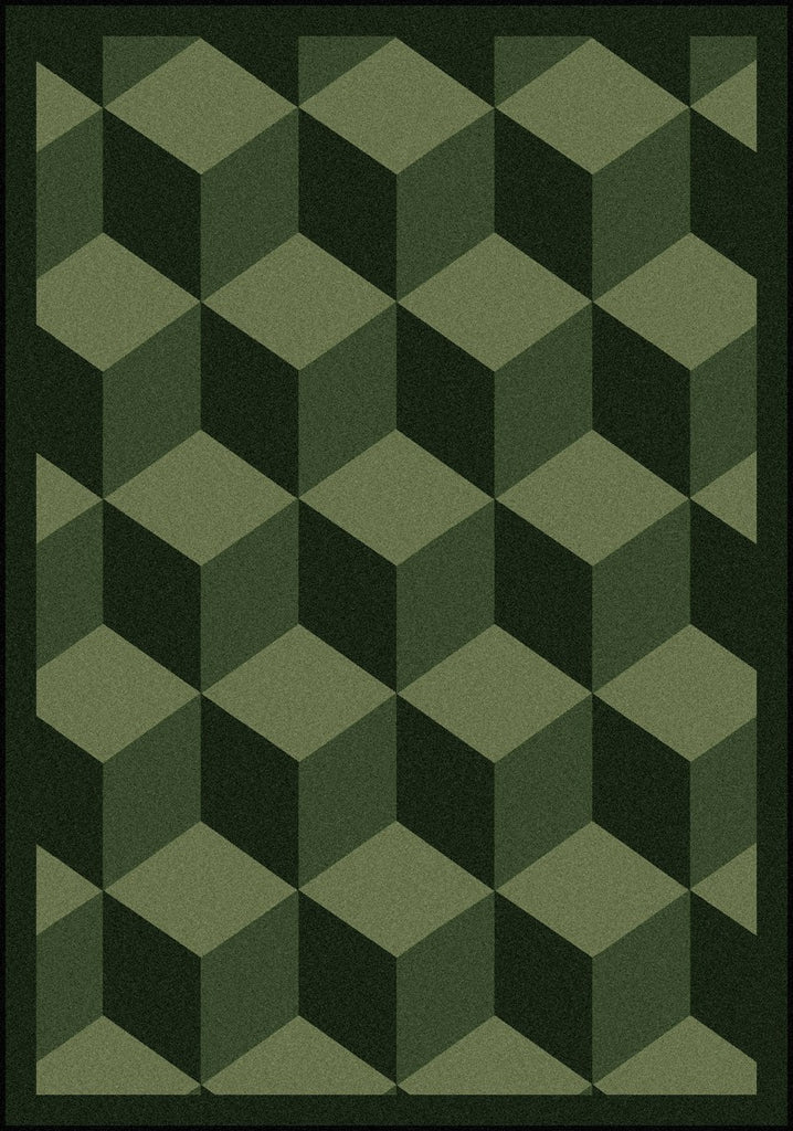 Joy Carpets Kaleidoscope Highrise Emerald Area Rug