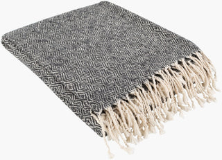 Surya Hamlet HME-1001 Black Throw 