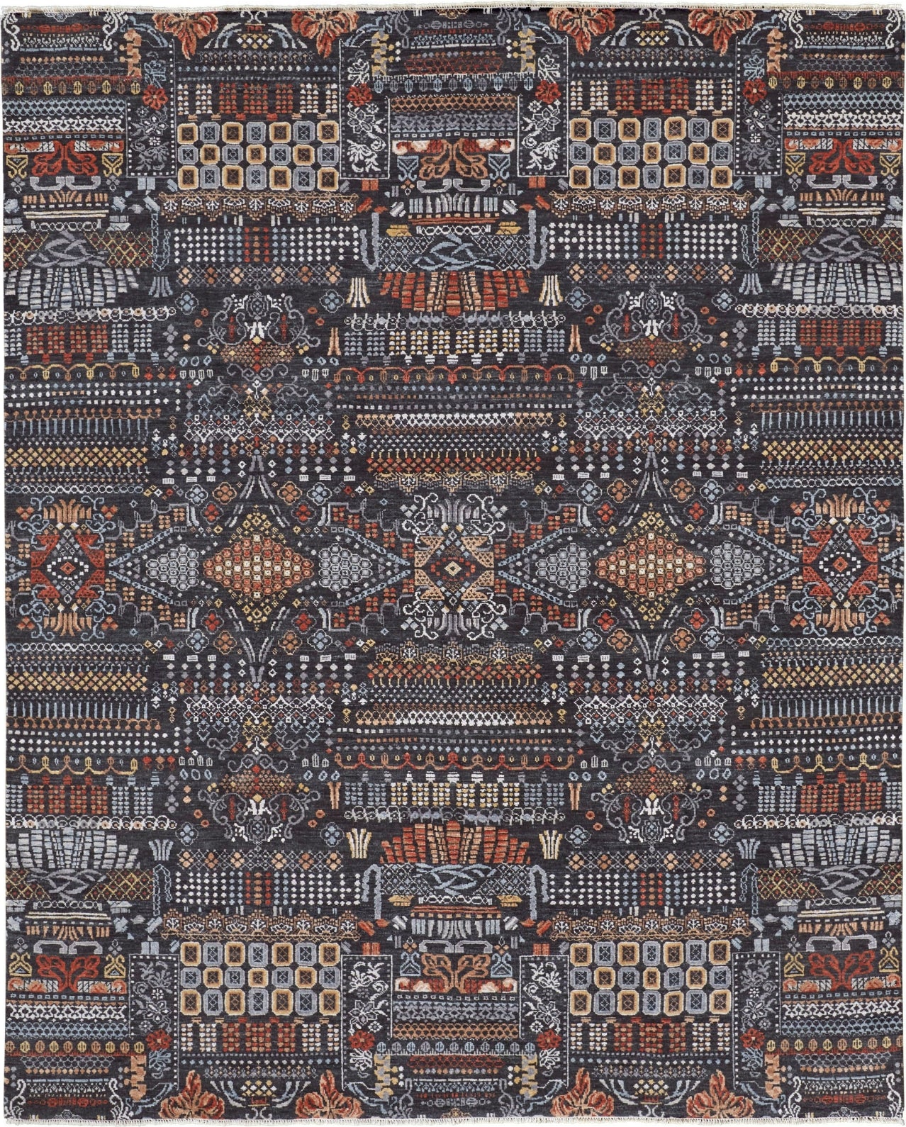 Havila Fine Rugs Huston H1898 Light Gray/Rust Area Rug – Incredible ...
