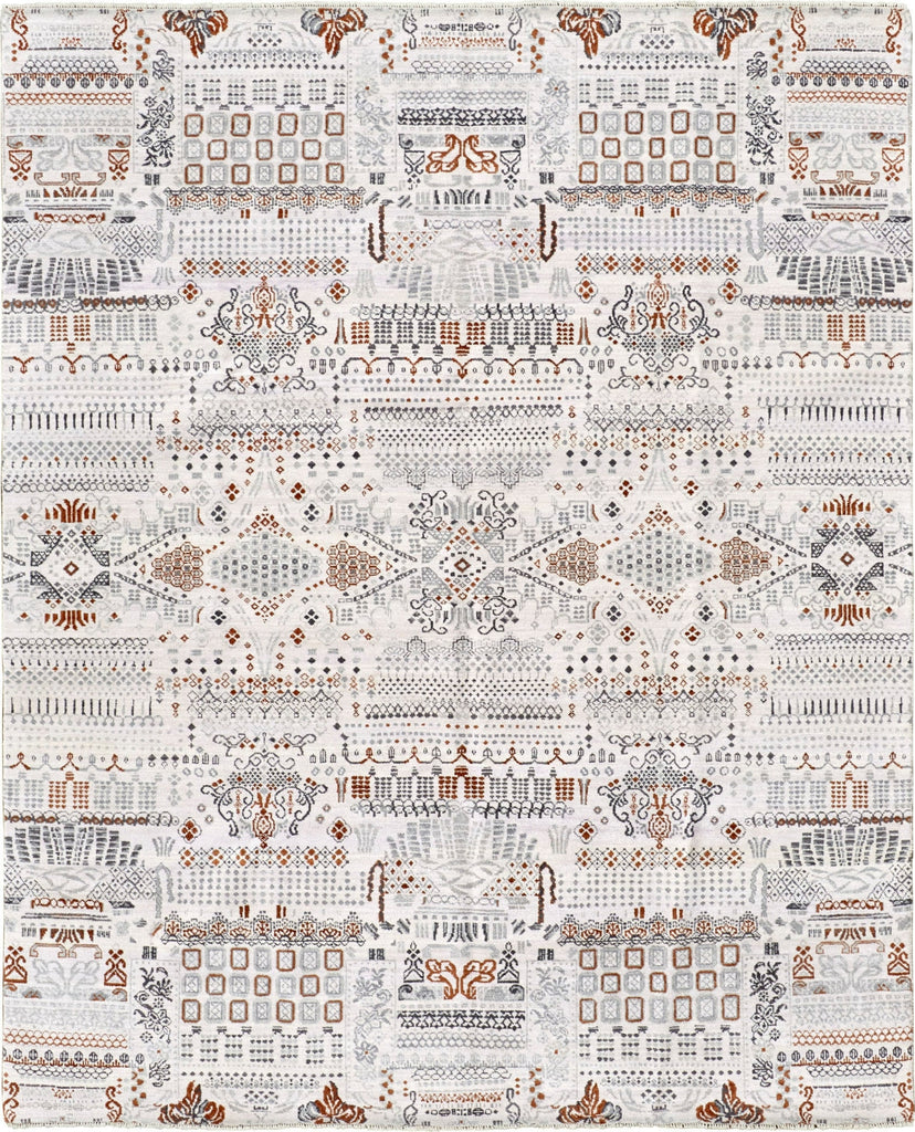 Havila Fine Rugs Huston H1898 Light Gray/Rust Area Rug